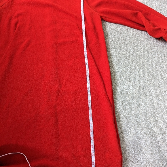 Whistles Red Long Sleeve Pencil Dress UK Size 10 - Picture 6 of 9